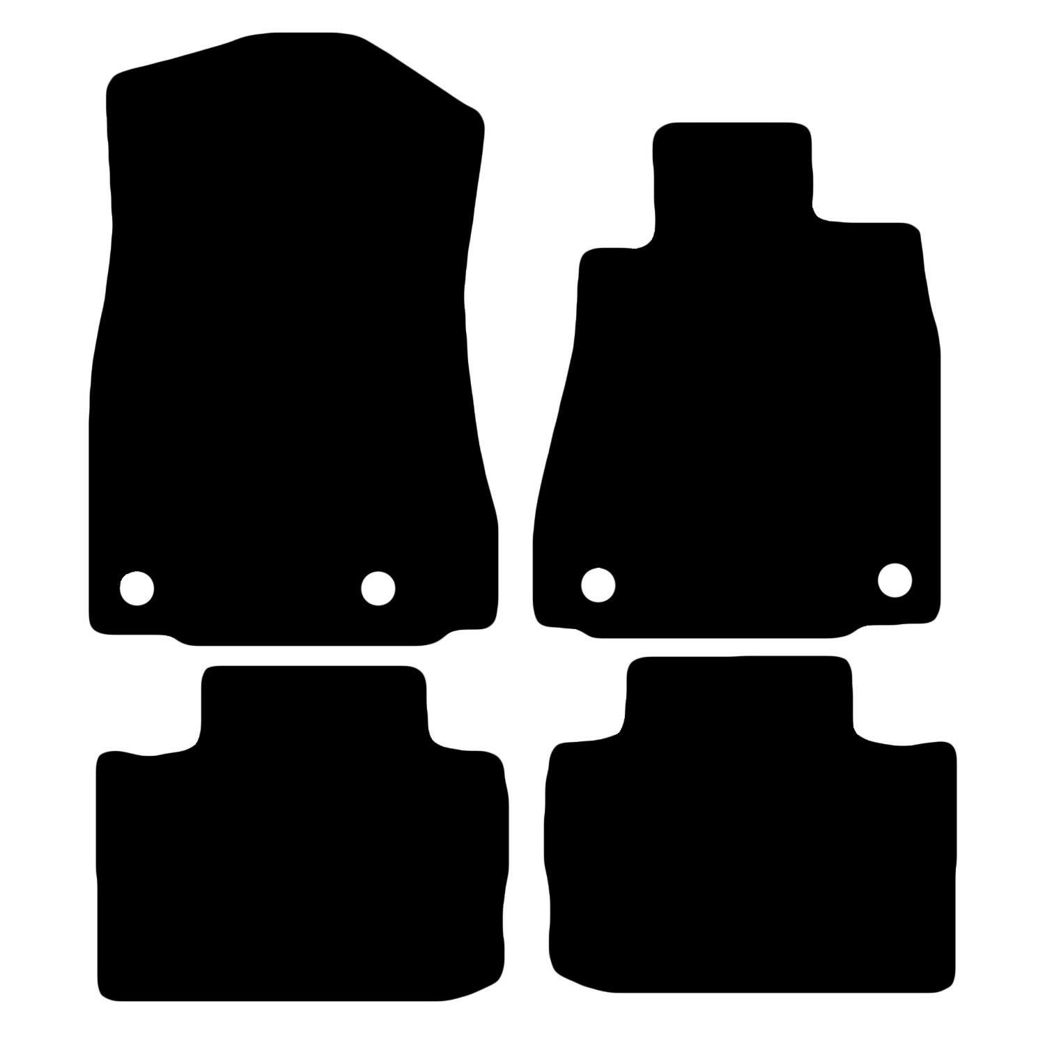 Carsio Carpet Car Mats For Lexus IS300H 2013 16 4 Piece Set Tailored Fit Floor Mat Complete Accessory Black Custom Fitted - All Weather, Anti-Slip Backing & Black Trim