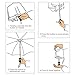 urophylla Folding Travel Umbrella, Windproof Compact Umbrella Auto Open Close Lightweight 9 Ribs Portable Umbrellas for Men and Women