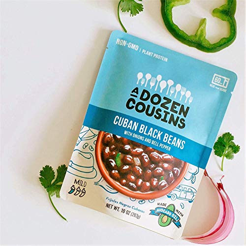 A Dozen Cousins Cuban Black Beans - Ready To Eat Beans, Vegan Food, Plant Protein for Meals, 10 Ounce (Pack of 3) - Thumbnail 3