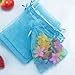 Viatabuna Organza Bags 100pcs 4 x 6 Inch Gift Bags Organza Drawstring Pouch Jewelry Party Wedding Favor Party Festival Gift Bags Candy Bags (Lake blue)
