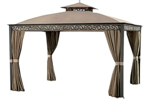 Garden Winds Southport 10x12 Gazebo Replacement Canopy Top Cover - RipLock 500