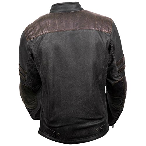 ScorpionExo 1909 Men's Leather Motorcycle Jacket (Brown, X-Large)