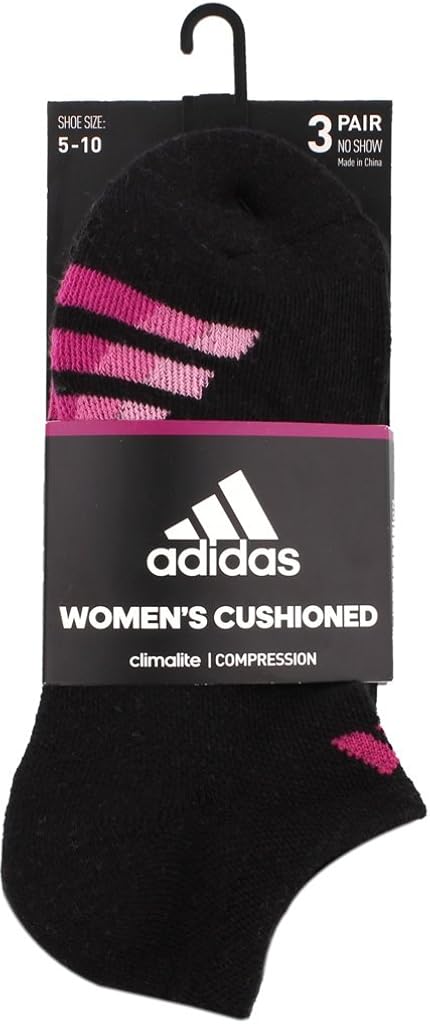 adidas women's cushioned no show socks