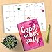 TF Publishing 19-4216A July 2018 - June 2019 Good Vibes Monthly Planner, 7.5 x 10.25