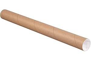 AVIDITI Shipping Tubes 2"L x 18"W, 50-Pack | Cardboard Mailing Tube for Packing, Shipping and Mailing 218