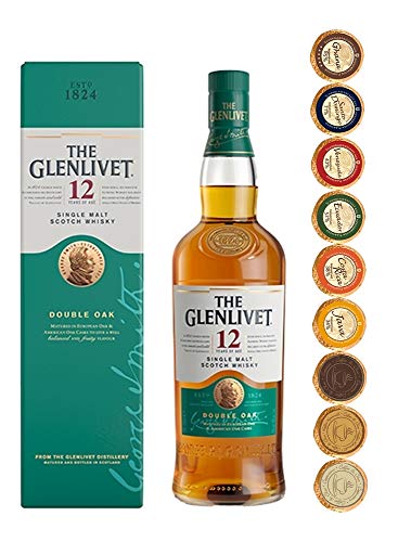 Glenlivet 12 Jahre Single Malt Whisky + 12 Edelschokoladen 6 Sorten