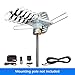 1PLUS HDTV Antenna Outdoor 150 Miles Range 360°Rotation Outdoor TV Antenna with Wireless Remote for Roof High Crystal Performance