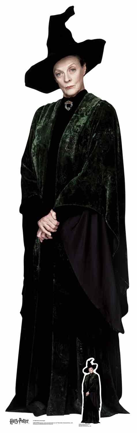 SC1084 Star Cutouts Professor McGonagall Lifesize Cardboard Cutout – Official Harry Potter Party & Bedroom Display – 189cm Tall