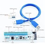 CFIKTE-VER-008S-PCI-E-Express-Cable-1X-TO-16X-Graphics-Extension-Ethereum-ETH-Mining-Powered-Riser-Adapter-Card-60cm-USB-30-Cable-4-Solid-Capacitors15pin-Male-to-6pin-Power-Slot-Connector-1-Pack
