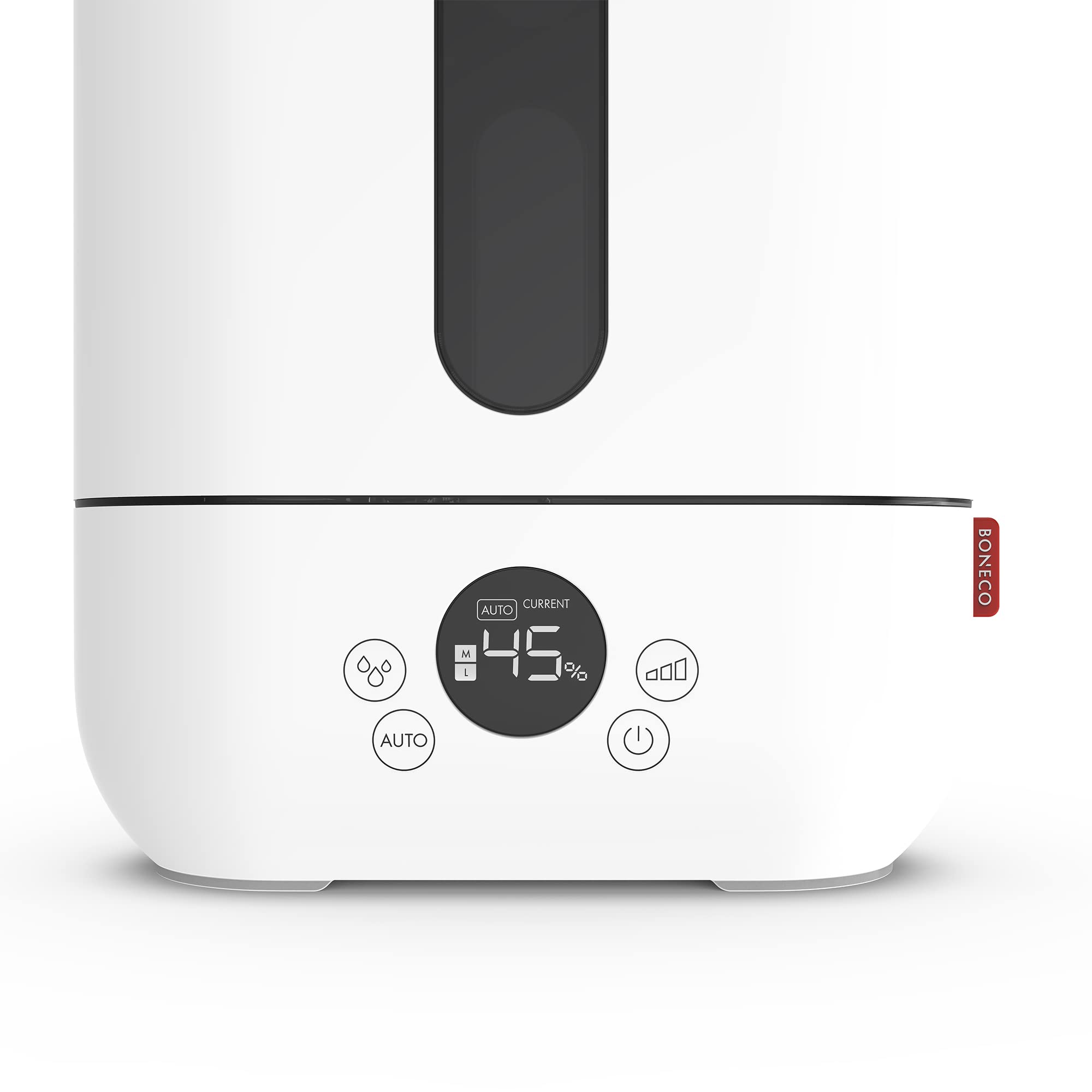 BONECO U250 Large Room Whisper Quiet Top Fill Ultrasonic Cool Mist Humidifier with 2 in 1 Water Filter, Low Level Indicator Light, and Auto Shutoff
