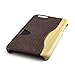 Dockem Card Case for iPhone 6 and iPhone 6S - Minimalist Synthetic Leather Wallet Case with Canvas Styling, Ultra Slim Professional Executive Snap On Cover with 1 Easy-Access Card Holder Slots