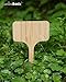 60 Bamboo Garden Plant Labels Herbs Gardening Planter Markers Plant Sign Tags 60pcs 2.4 inch Wide 4 inch Tall for Indoor Plants Flowers Succulents