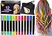 Deluxe Hair Chalk Set For Girls, 10 Washable Colour Brush, Available For Party Hair Dressing, Birthday Gift For Kids