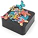 AblueA Magnetic Sculpture Desk Toy Coffee Table Piece As Office Gift Stocking Stuffer (Square Base - Butterflies)