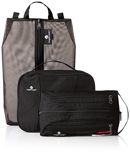Eagle Creek Pack-It Original Stow-N-Go Set Packing Organizer, Black, Set of 3