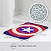 Duwamesva Doormat Soft Carpet Entrance Mat Stylish Captain America Design for Patio, Front Door, Bathroom, Balcony