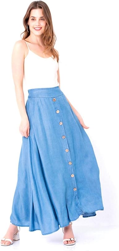 denim skirt elastic waistband