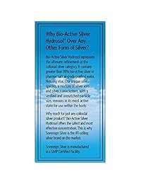 Apoyo para el sistema inmunológico Sorevering Silver Hydrosol bioactivo, 10 ppm, 2 fl oz (2 fl...