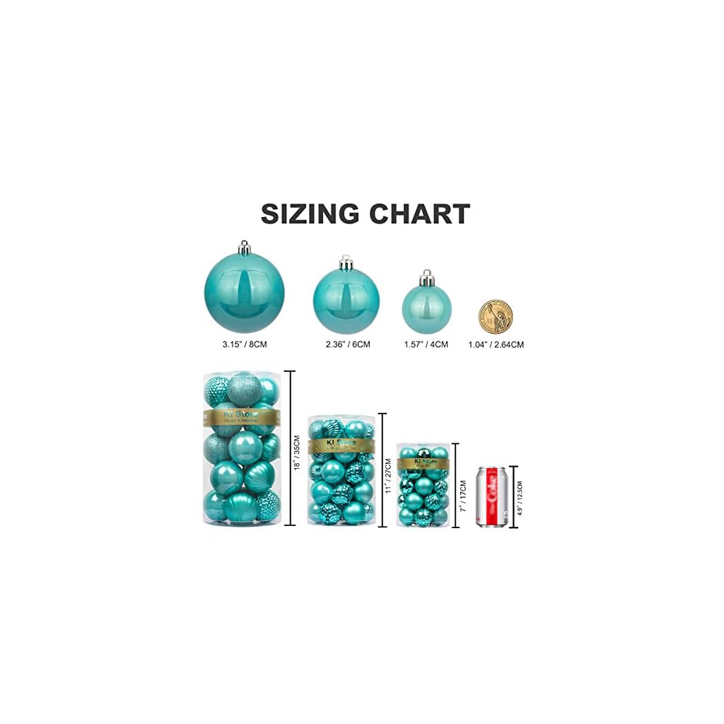 KI Store Art Beauty-Bolas para árbol de Navidad, diseño de Bola de