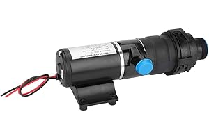 EJOYOUS Macerator Pump, DC 12V Quick Release RV Mount Macerator for Waste Toilet Sewerage Water Marine Boat Self-priming