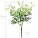 GTIDEA 2pcs Artificial Shrubs Silk Epipremnum Aureu Leaves Fake Bunches Greenery Plants Home Garden Office Table Windowsill Indoor Outside Decor White/Green