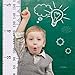 KINBON Baby Height Growth Chart Ruler Kids Roll-up Canvas Height Chart Removable Wall Hanging Measurement Chart Wall Decor for Kids Nursery Room (79'' X 7.9'')