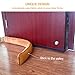 fowong Under Door Draft Stopper, 36 inch Long Door Seal Gap Blocker Sound Reducer Door Sweep with Hook Tape, Light Orange