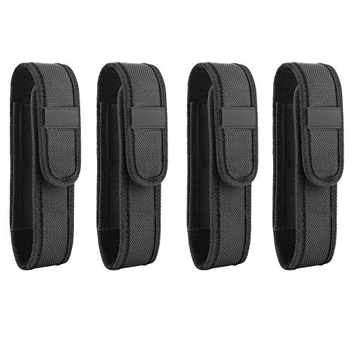 4Pack Flashlight Holster Carry Case Holder for 5"7" Flash Light Fenix