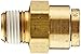 Eaton Weatherhead 1868X4 Brass CA360 D.O.T. Air Brake Tube Fitting, Male Connector, 1/8