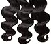 UNice Hair Icenu Series Free Part 1pc 4x4 Lace Closure with Virgin Brazilian Human Hair 3 Bundles Weaves 4pcs Lot Body Wave Natural Color (12 14 16+10 Free Part)