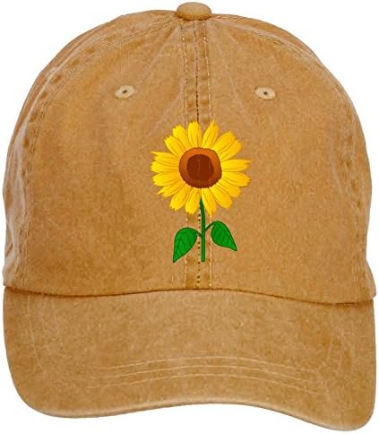 Sunflower Clipart Baseball Cap Velcro Adjustable Unisex Hat