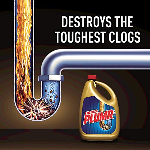 Liquid-Plumr Pro-Strength Full Clog Destroyer Plus PipeGuard, 32 Ounce Bottles - 2 Pack