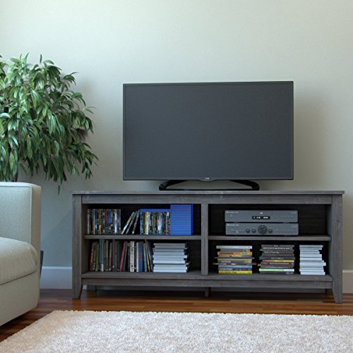Ryan Rove Mission 58” Modern Wood Storage TV Stand Console Entertainment Center in Ash Grey