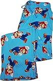Nintendo Men's Lounge Pants Sleep Bottoms Super Mario Bros Print Cotton