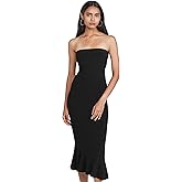 Norma Kamali Women's Strapless Fishtail Dress