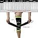 Knee Brace, 1PC 3D Weaving Compression Breathable Knee Sleeve with Adjustable Strap Knee Support for Sports, Running, Basketball for Men & Women Sport Protection - Single Wrap (4XL, Green)