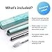 Eco-Pals | Straws Reusable Stainless Steel with Soft Silicone Mouthpiece | Reusable Straw | Dishwasher Safe | +1 Straw Cleaning Brush (Sea Foam)