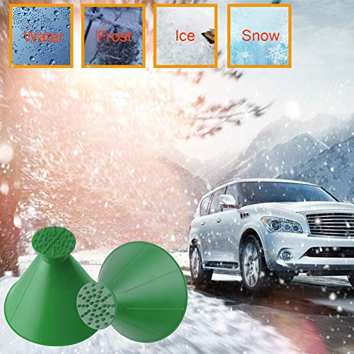 Ronde ijskrabber voor auto, sneeuwschep, ijskrabber Hirundo magische ijskrabber auto reiniging sneeuwschepje gereedschap… - Afbeelding 6