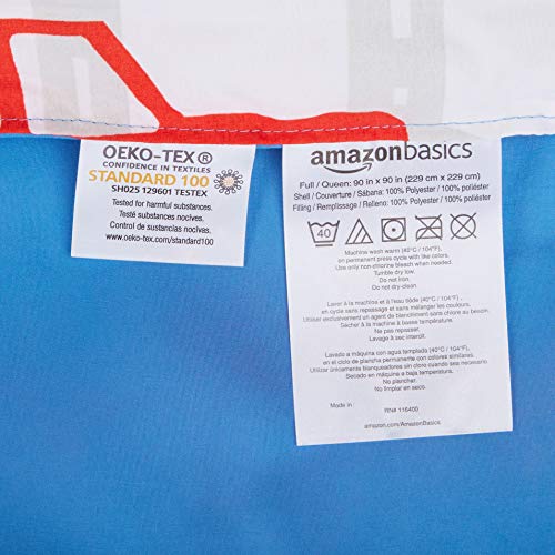 image for AmazonBasics Easy Care Super Soft Microfiber Kid's Bed-in-a-Bag Beddin