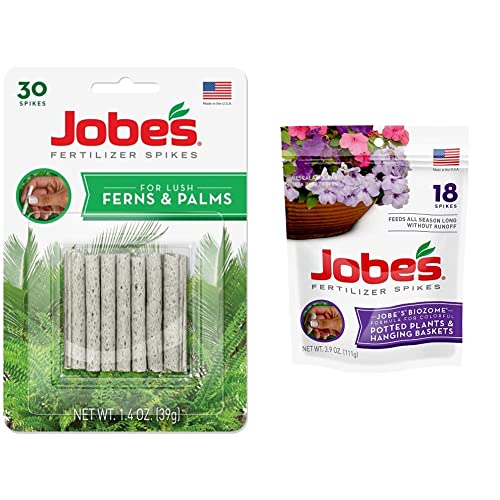 Jobe's 05101 Fern & Palm Fertilizer Spikes, 30 per Blister Pack & Jobe