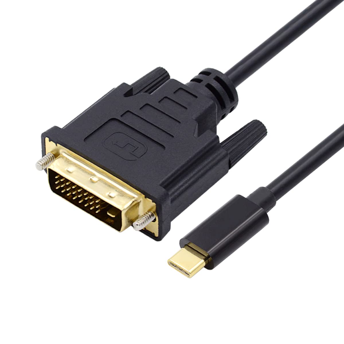 NFHK USB 3.1 Type C USB-C Source to DVI 1080P 60hz Displays Male Monitor Cable for Laptop 1.8m — image 1