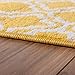 Modern Rug Calipso Yellow (3'3'' x 5') Lattice Trellis Accent Area Rug Entryway Bright Kids Room Kitchn Bedroom Carpet Bathroom Soft Durable Area Rug
