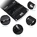 iNiCE 2-Port USB 12W / 2.2A Solar Powered Foldable Charger Panel for Smartphones, Tablets and Camera, Black