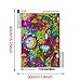 DIY 5D Diamond Painting by Number Kits, Full Drill feilin Abstract Flower Embroidery Rhinestone Diamond Painting for Adult Cross Stitch Arts Craft Supply for Home Wall Decor DIY Gift Idea 30x40cm