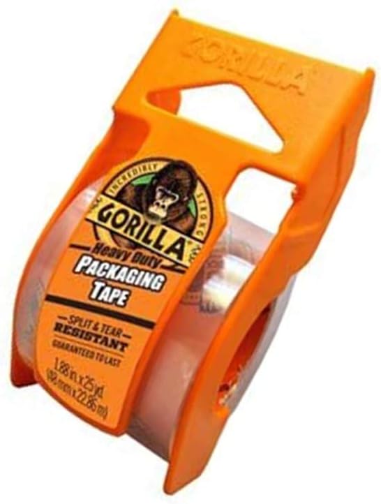 Gorilla Heavy Duty Packing Tape with Dispenser for Moving, Shipping and