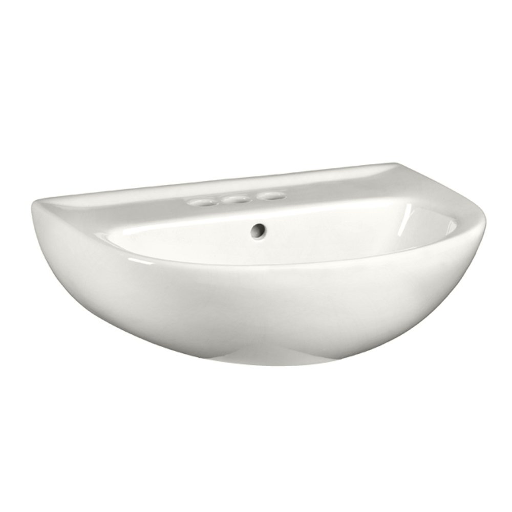 American Standard Evolution Oval Pedestal Sink Top, 4 in Centerset