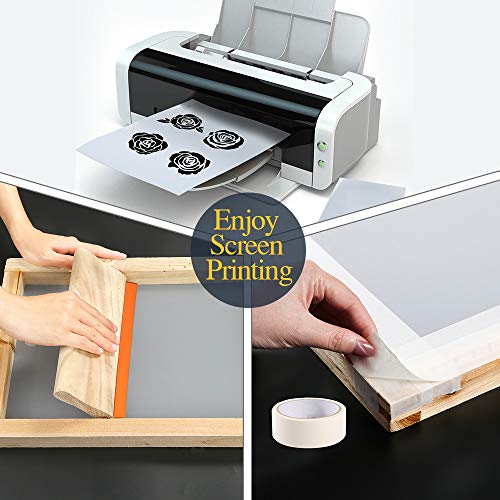 Pllieay 42 Pieces Screen Printing Kit with Instructions, Include 2