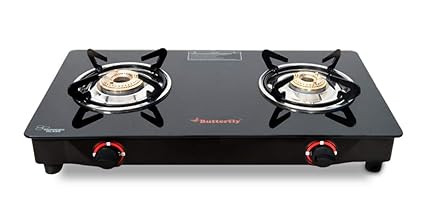 Buy Butterfly Duo 2 Burner Glasstop Gas Stove Online At Low Prices