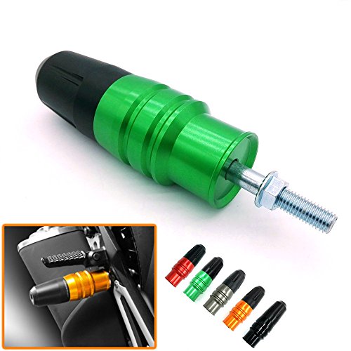 Heinmo Motorcycle CNC Crash Pads protector for Kawasaki Ninja 250 Ninja 300 Z800 (Black) - Thumbnail 6