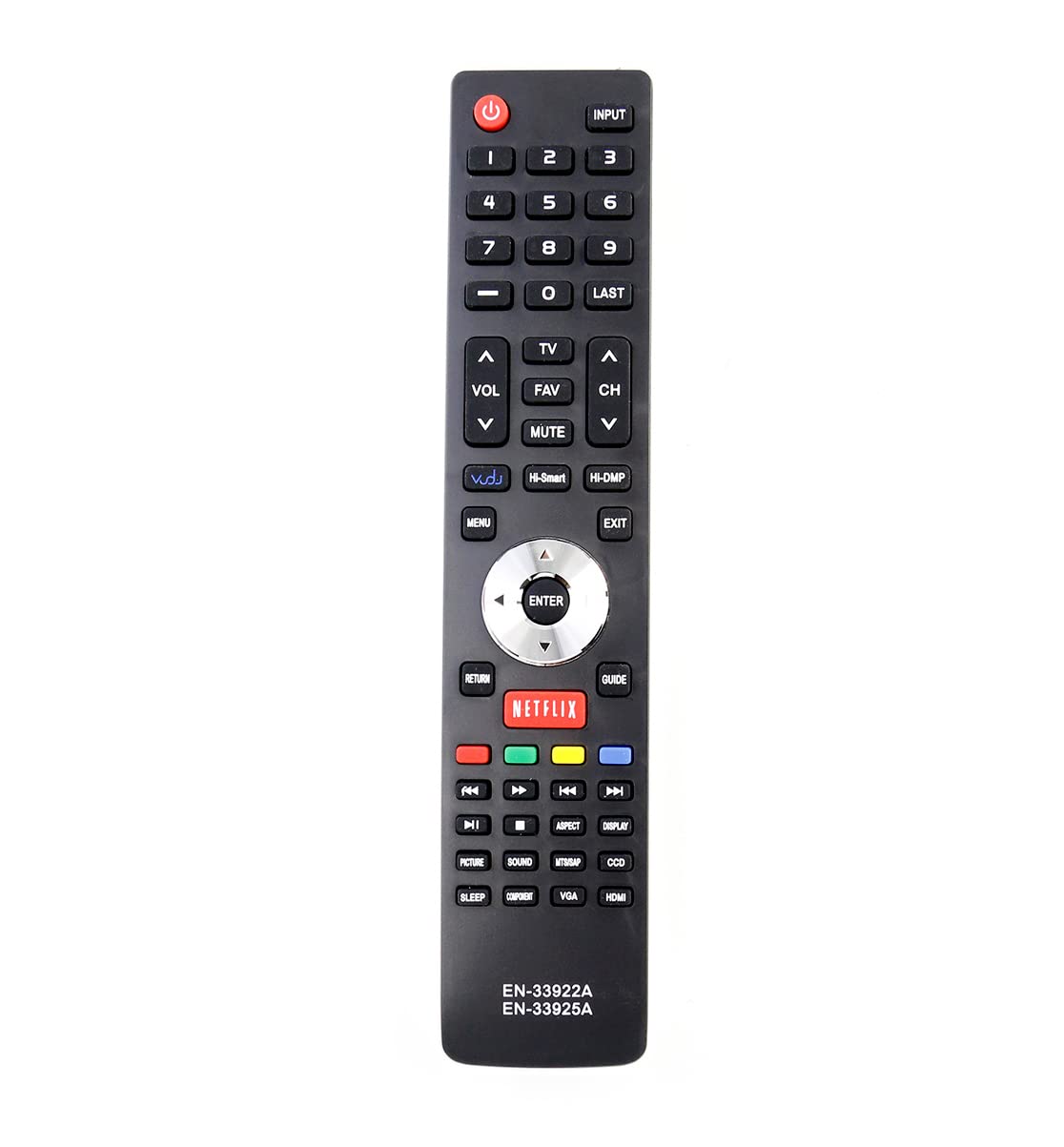 AULCMEET EN-33922A EN-33925A Replacement Remote Control Compatible with Hisense 4K OLED HDTV LTDN40K366NWUS LTDN55K610GW LTDN40K366WUS LTDN50K366GWUS LHD32K366WUS LTDN50K610GW